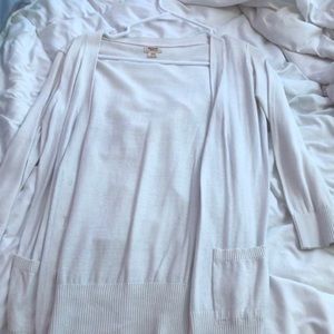 White cardigan